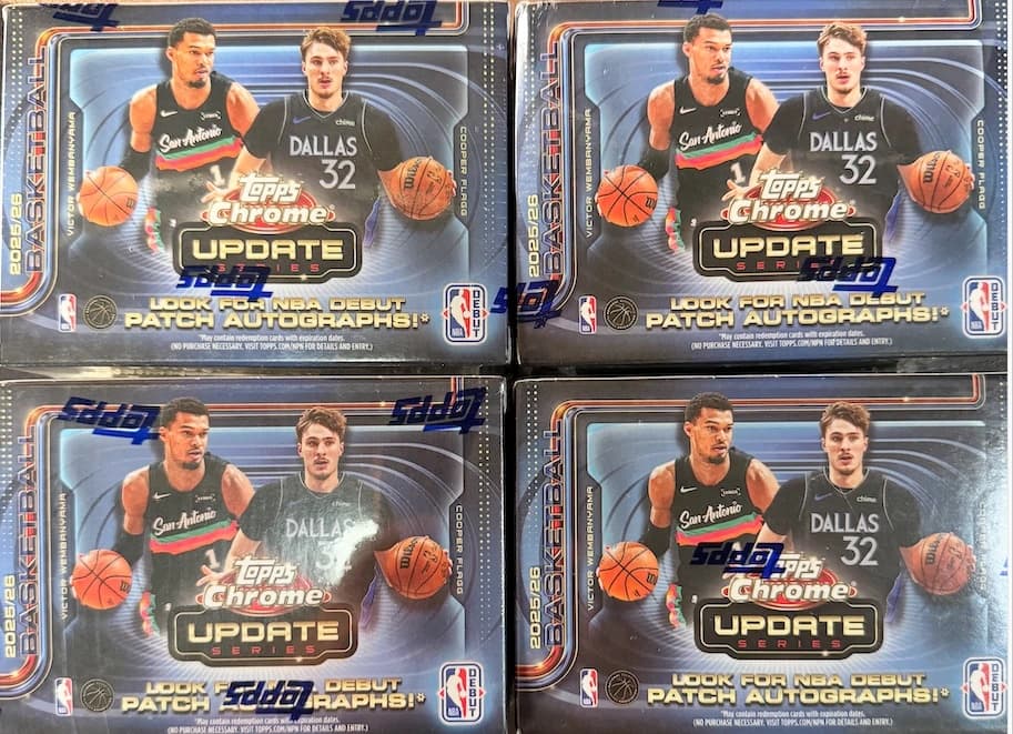 Topps Chrome Update Series Basketball · 4 Value Boxes